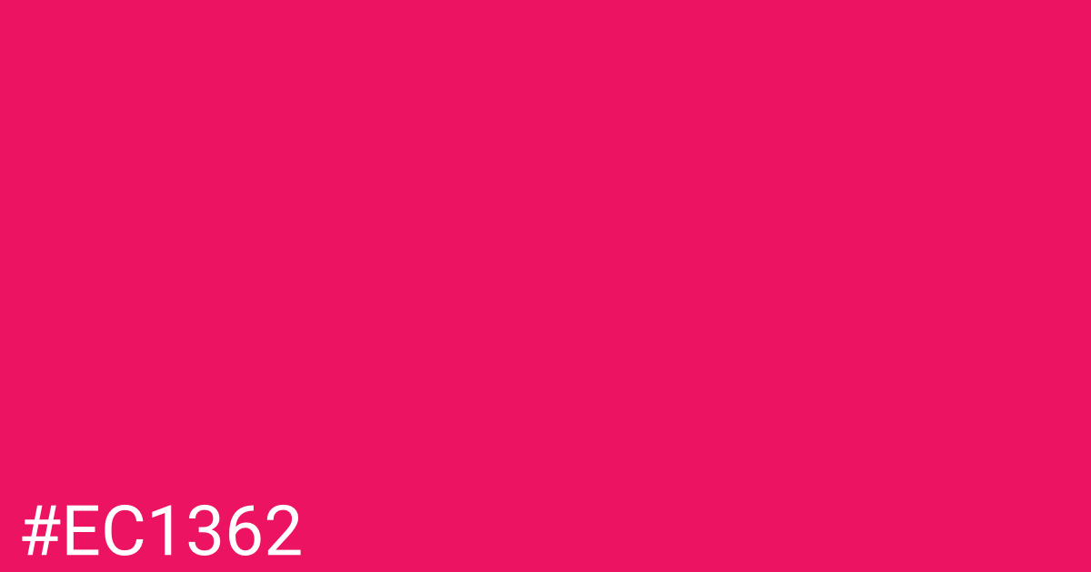 Hex color #ec1362 graphic