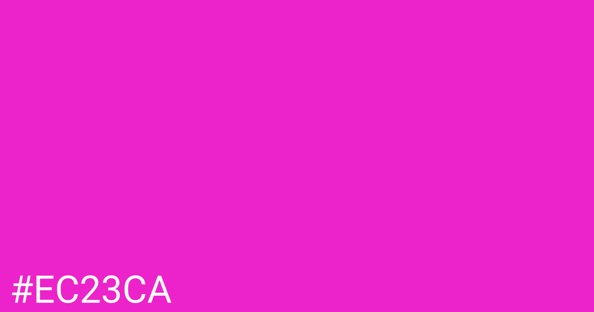 Hex color #ec23ca graphic