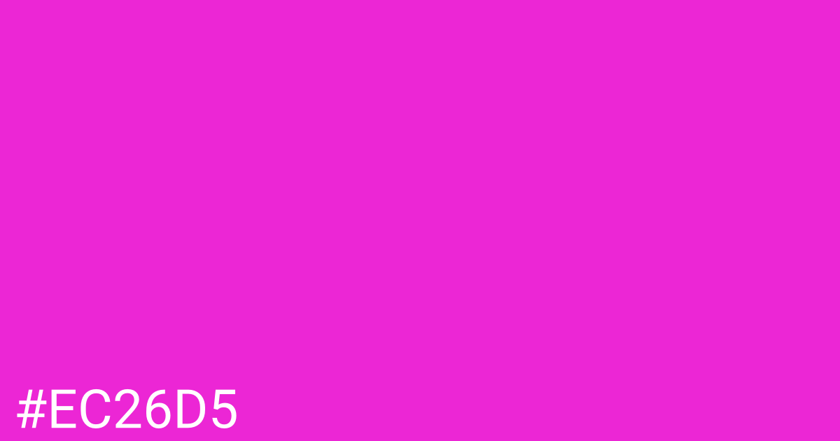 Hex color #ec26d5 graphic