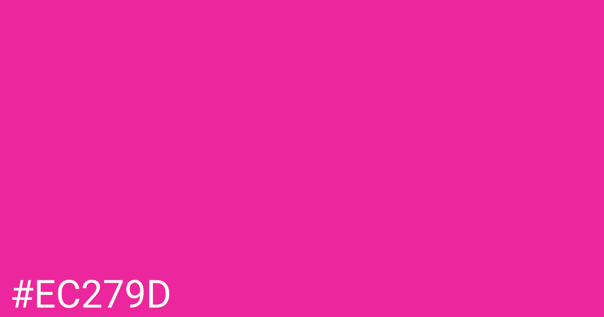 Hex color #ec279d graphic