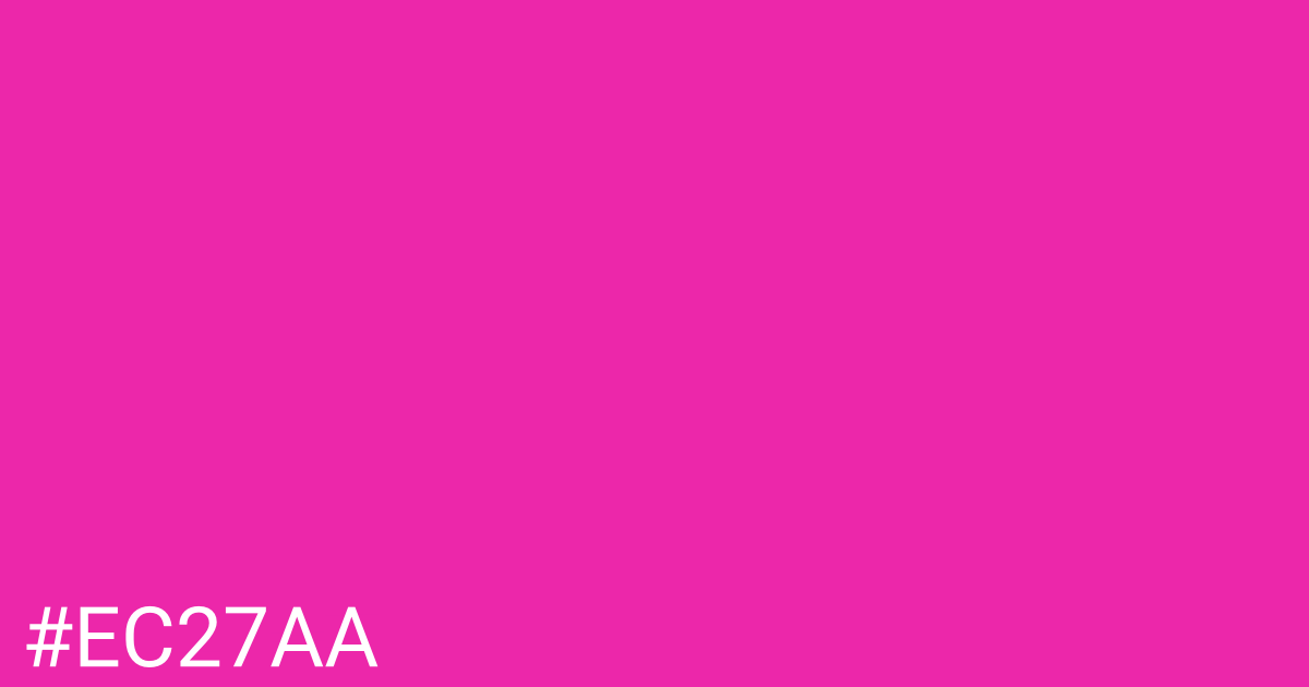 Hex color #ec27aa graphic