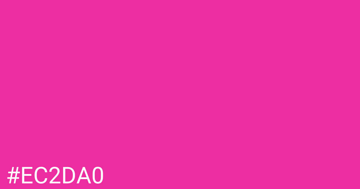Hex color #ec2da0 graphic