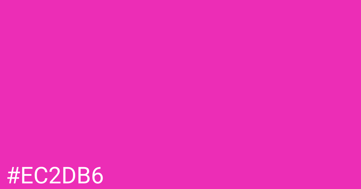 Hex color #ec2db6 graphic