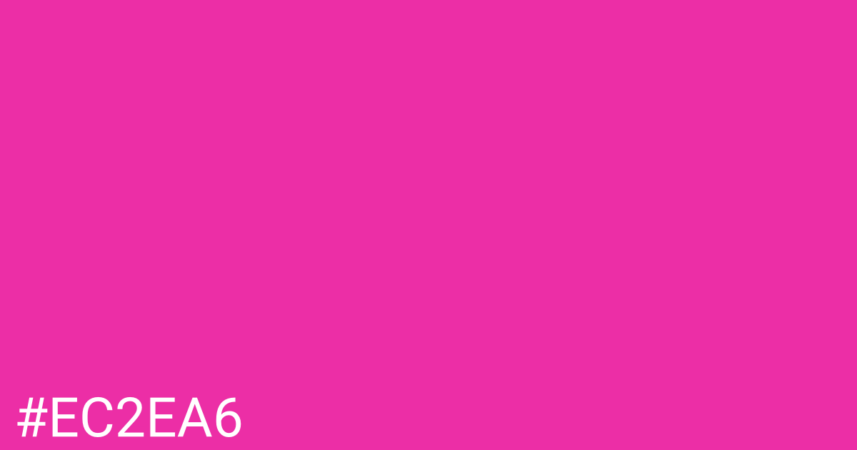 Hex color #ec2ea6 graphic