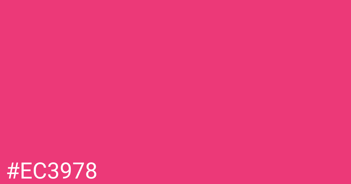 Hex color #ec3978 graphic