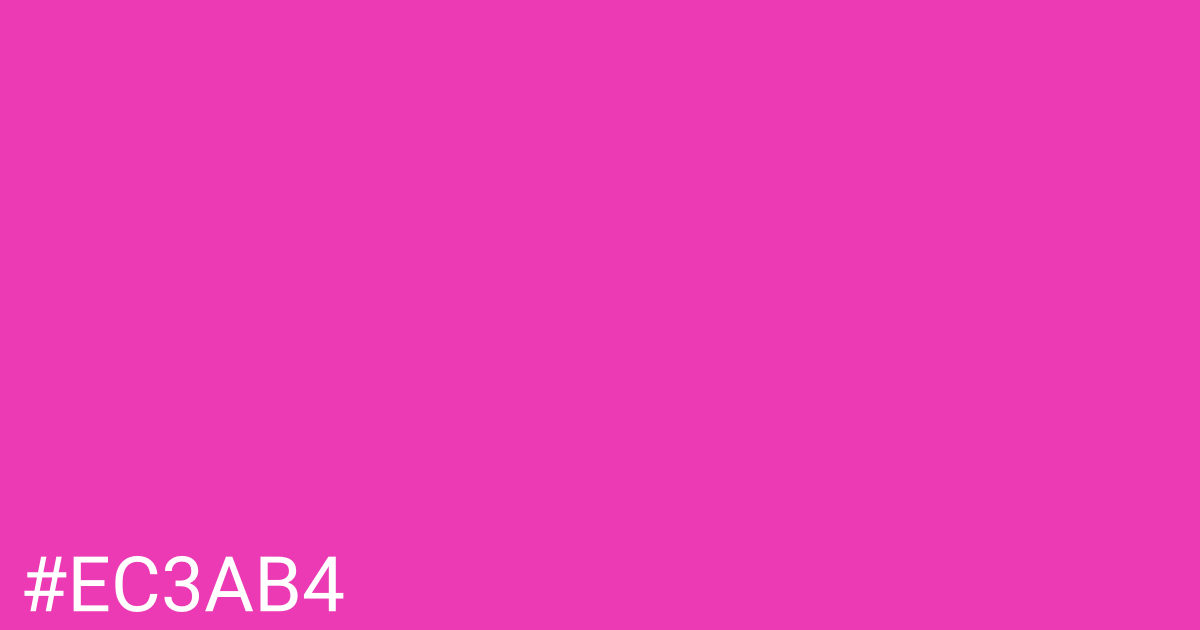 Hex color #ec3ab4 graphic