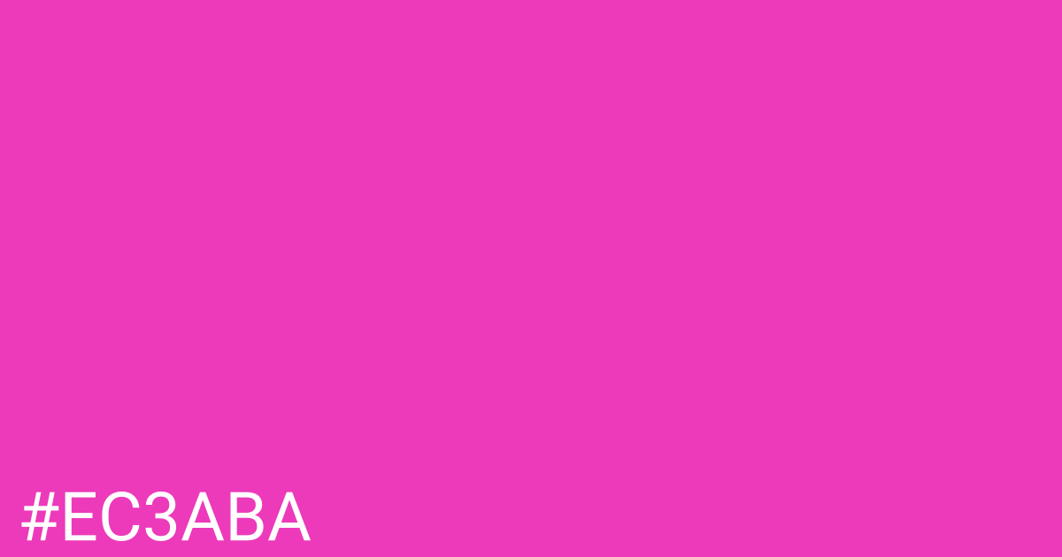 Hex color #ec3aba graphic