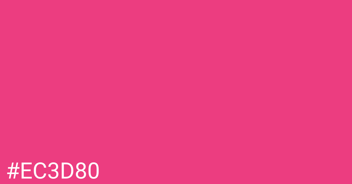 Hex color #ec3d80 graphic