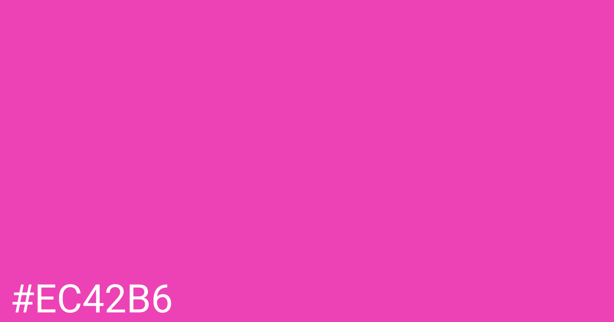 Hex color #ec42b6 graphic