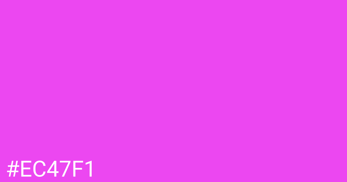 Hex color #ec47f1 graphic