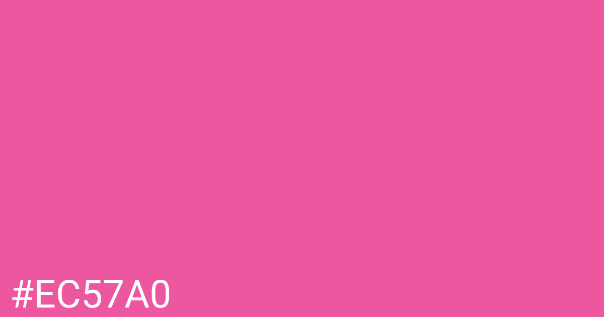 Hex color #ec57a0 graphic