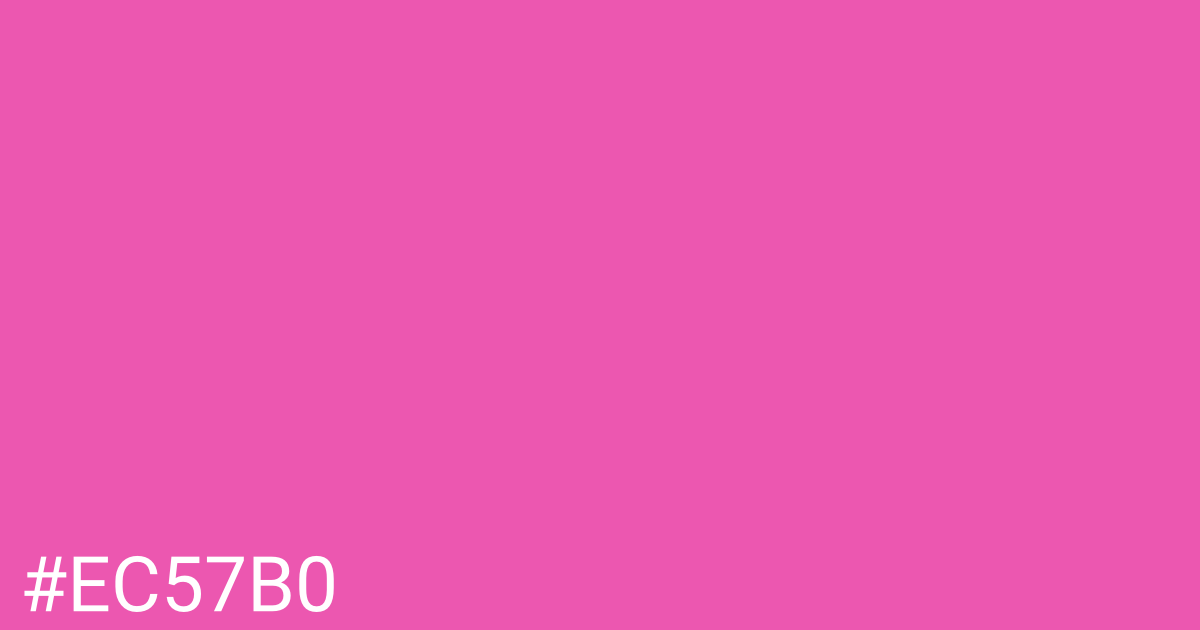 Hex color #ec57b0 graphic