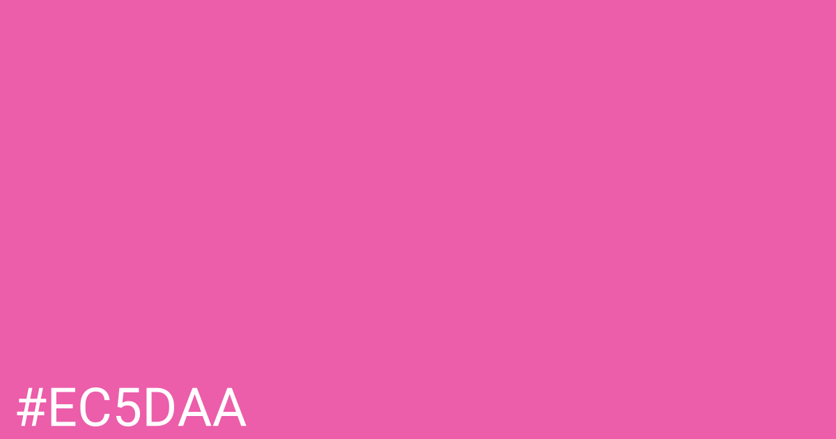 Hex color #ec5daa graphic