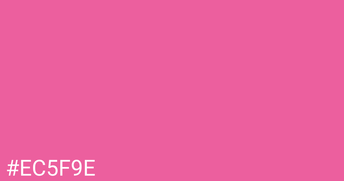 Hex color #ec5f9e graphic