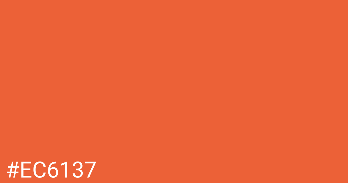 Hex color #ec6137 graphic