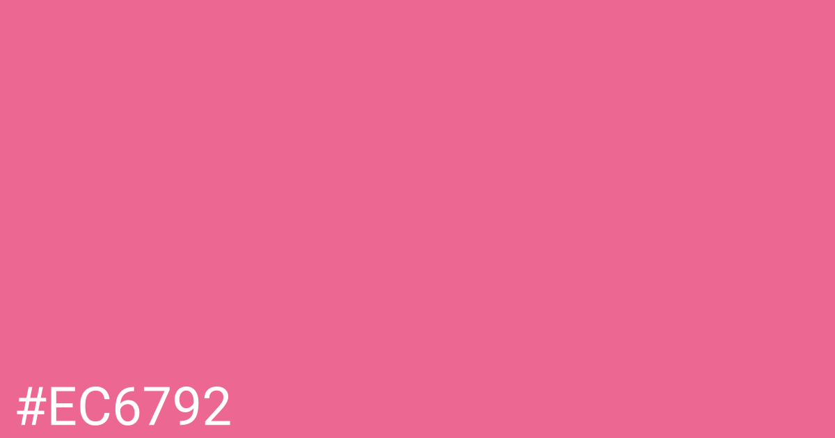 Hex color #ec6792 graphic