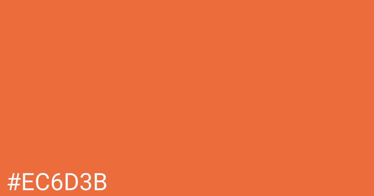 Hex color #ec6d3b graphic