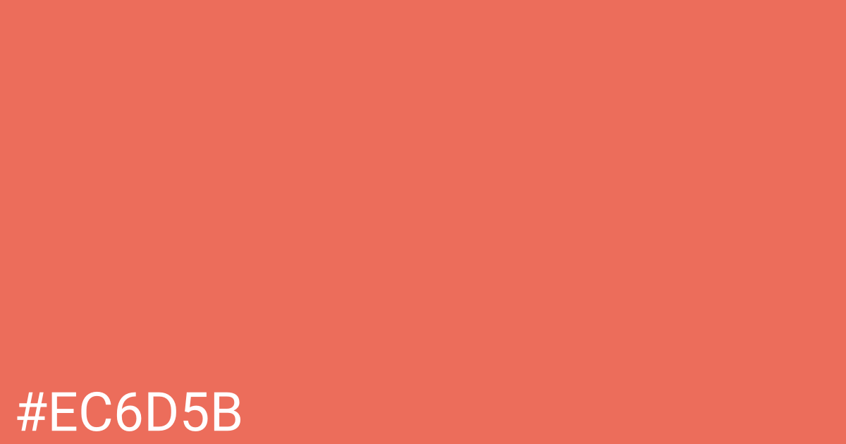 Hex color #ec6d5b graphic