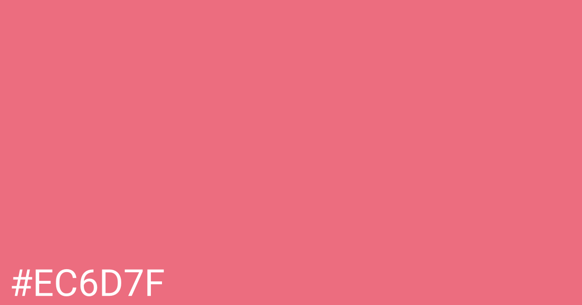 Hex color #ec6d7f graphic