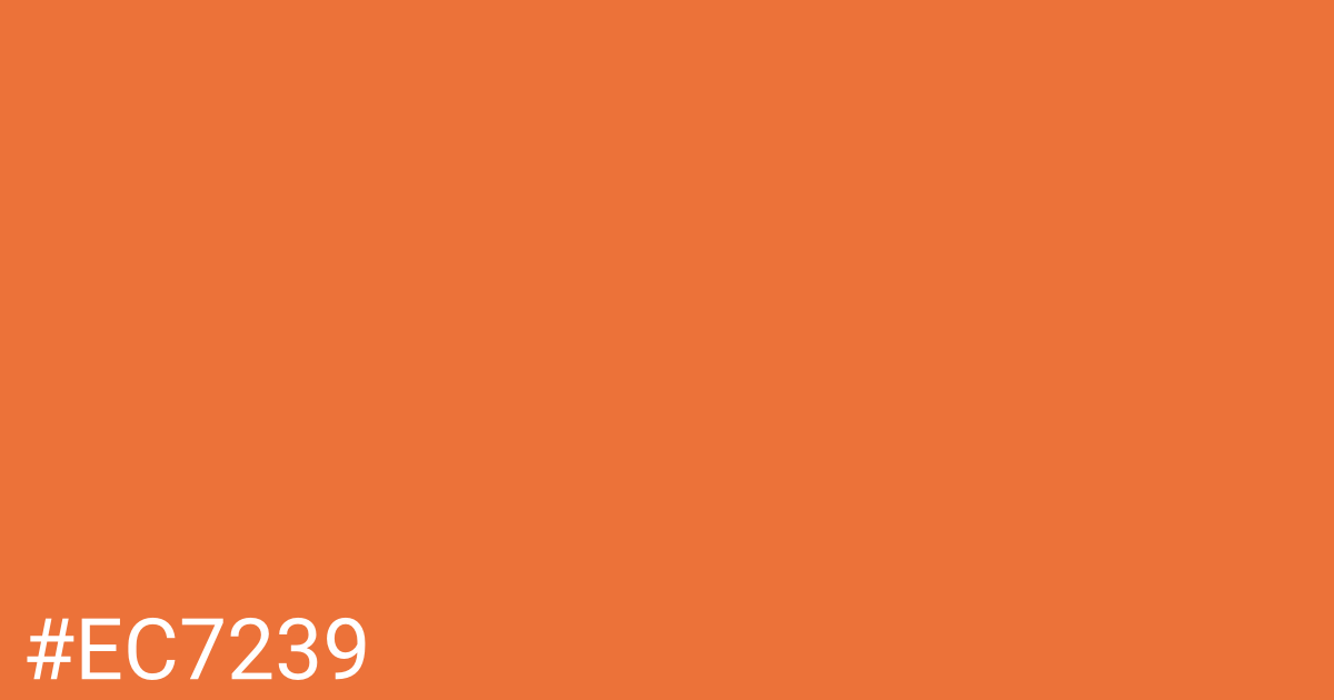 Hex color #ec7239 graphic