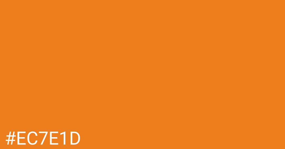 Hex color #ec7e1d graphic