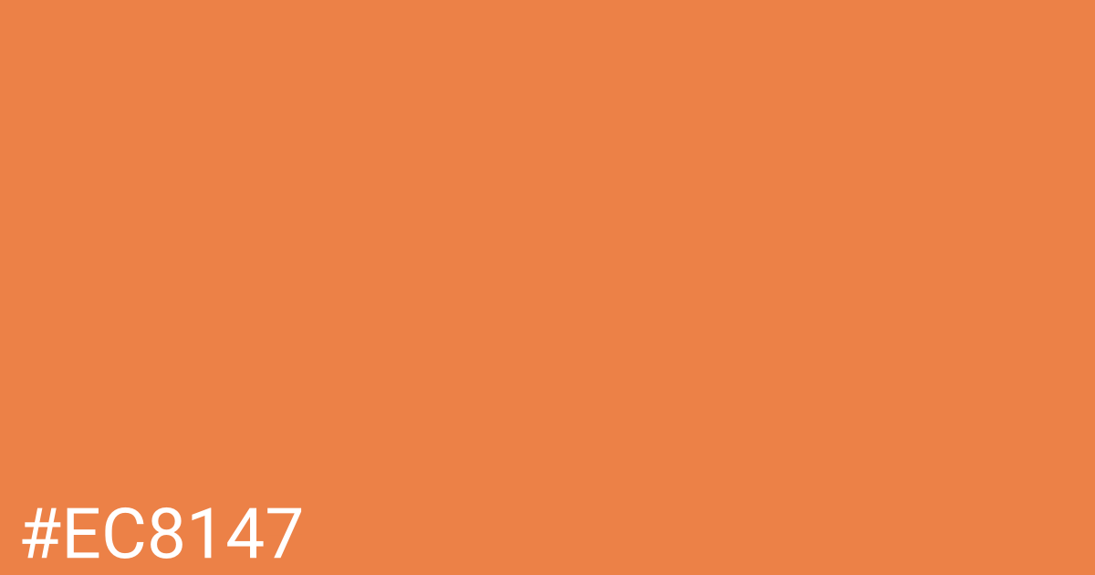 Hex color #ec8147 graphic