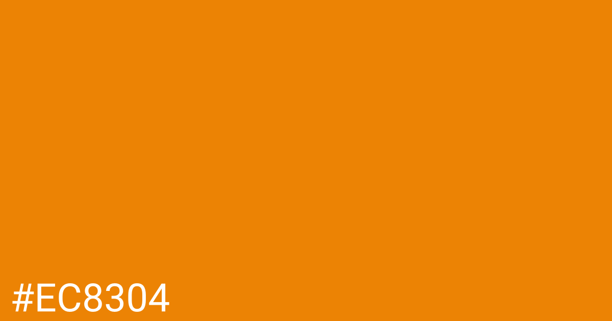 Hex color #ec8304 graphic