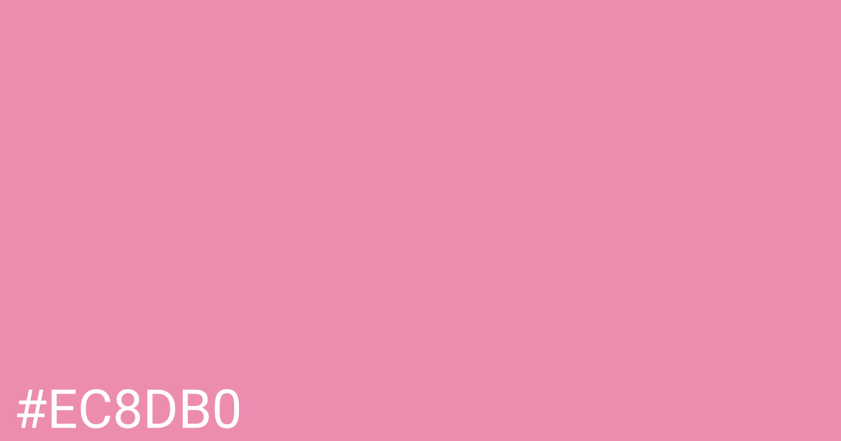 Hex color #ec8db0 graphic