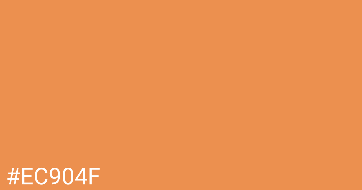 Hex color #ec904f graphic