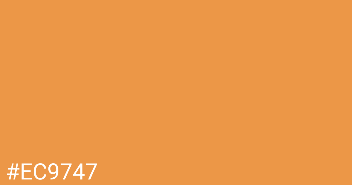 Hex color #ec9747 graphic