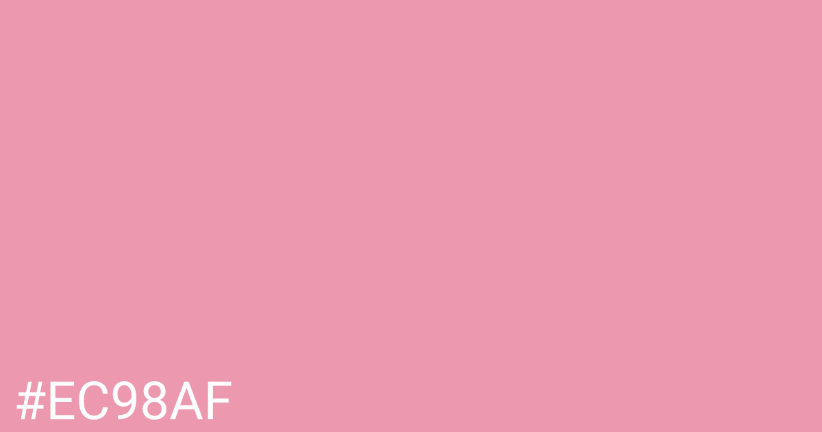 Hex color #ec98af graphic