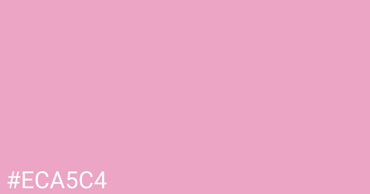 Hex color #eca5c4 graphic