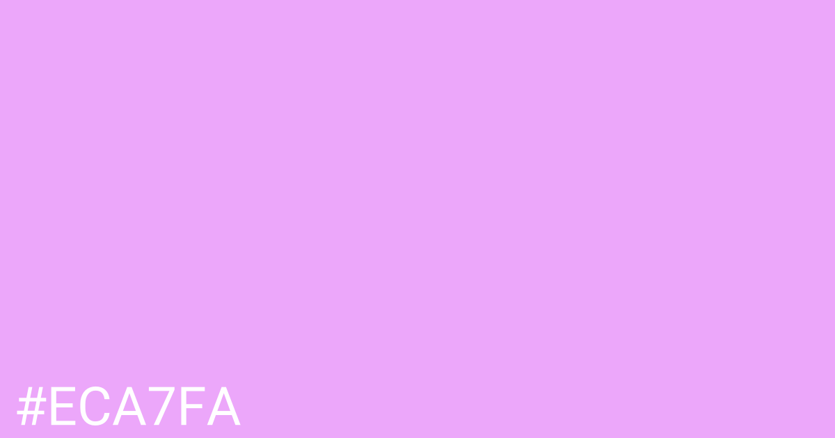 Hex color #eca7fa graphic