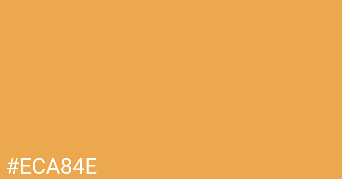 Hex color #eca84e graphic