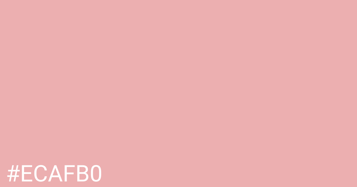 Hex color #ecafb0 graphic
