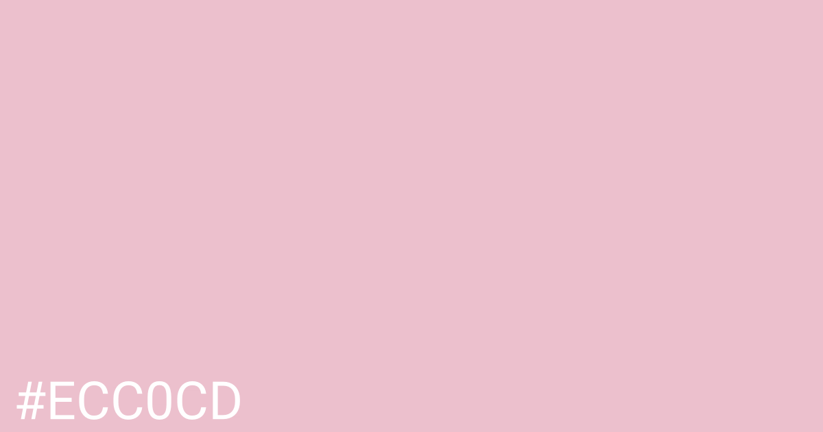 Hex color #ecc0cd graphic