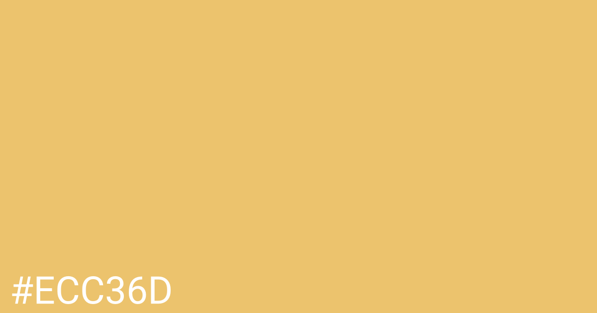 Hex color #ecc36d graphic