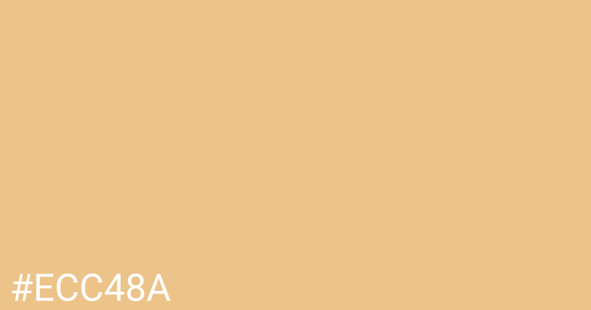 Hex color #ecc48a graphic