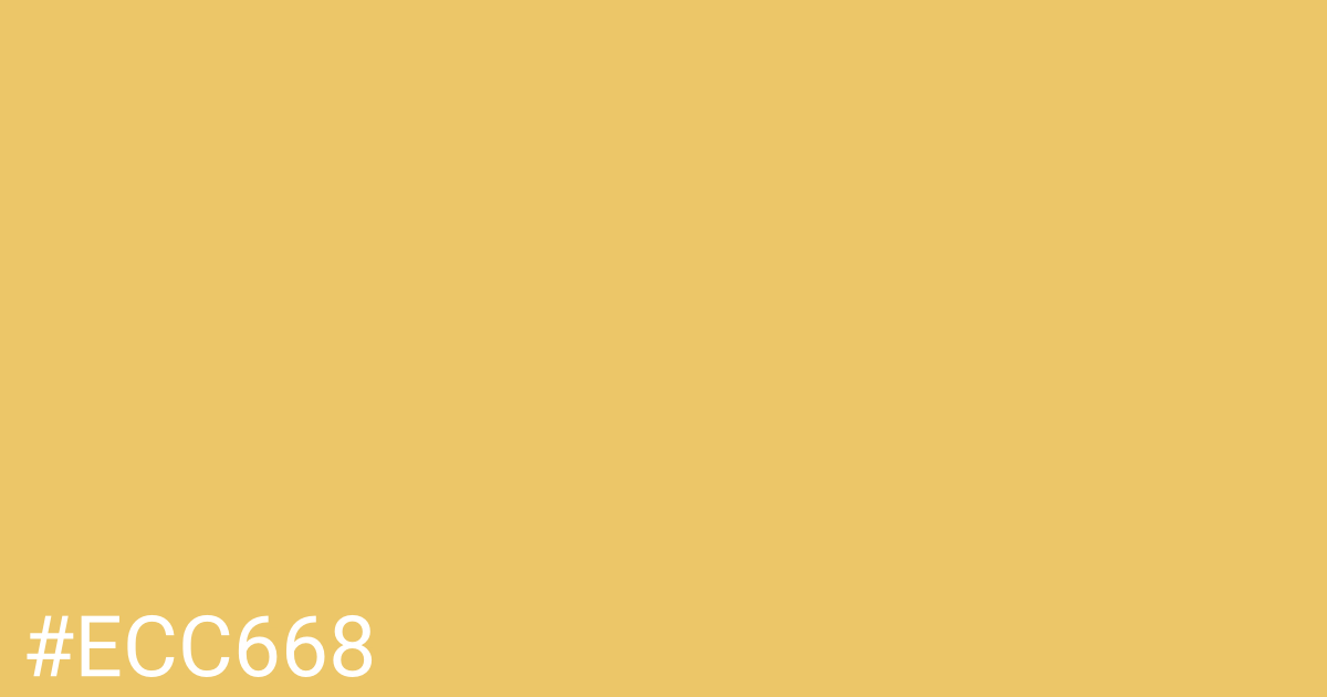 Hex color #ecc668 graphic