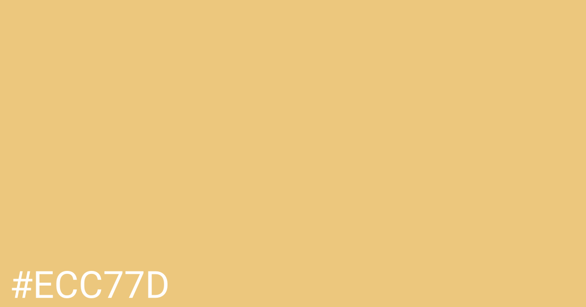 Hex color #ecc77d graphic