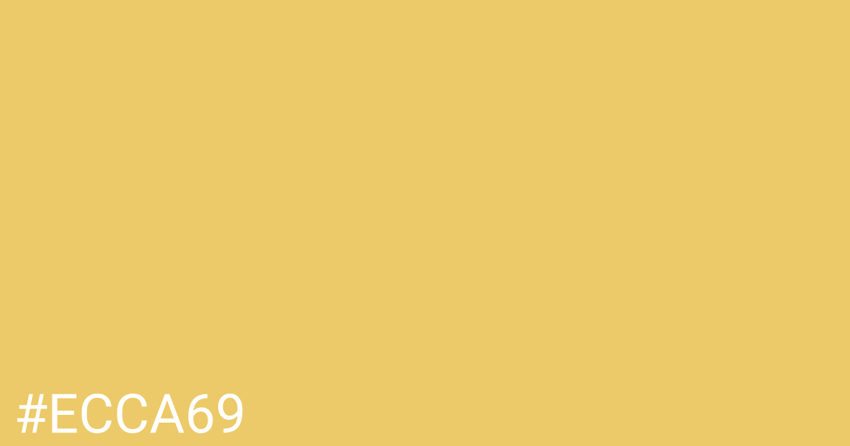 Hex color #ecca69 graphic