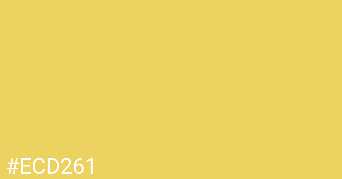 Hex color #ecd261 graphic