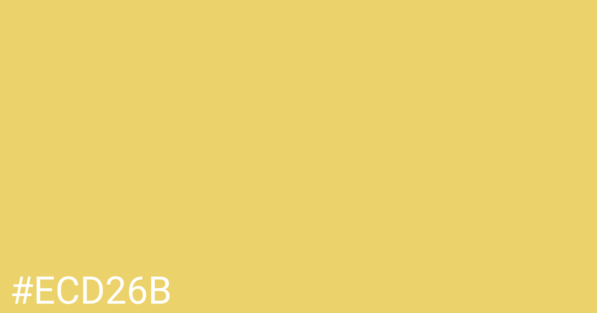 Hex color #ecd26b graphic