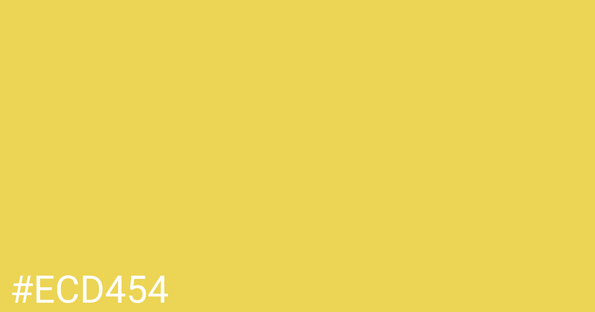 Hex color #ecd454 graphic