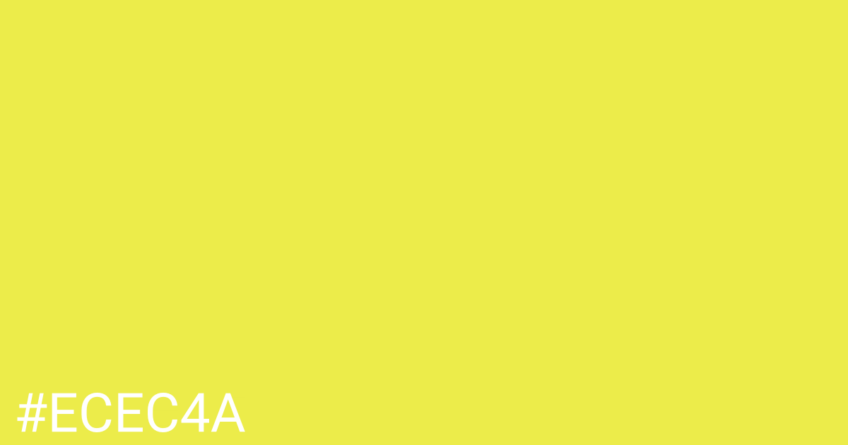 Hex color #ecec4a graphic