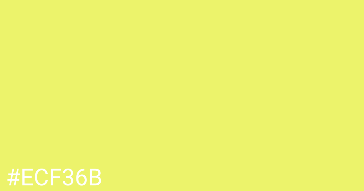 Hex color #ecf36b graphic