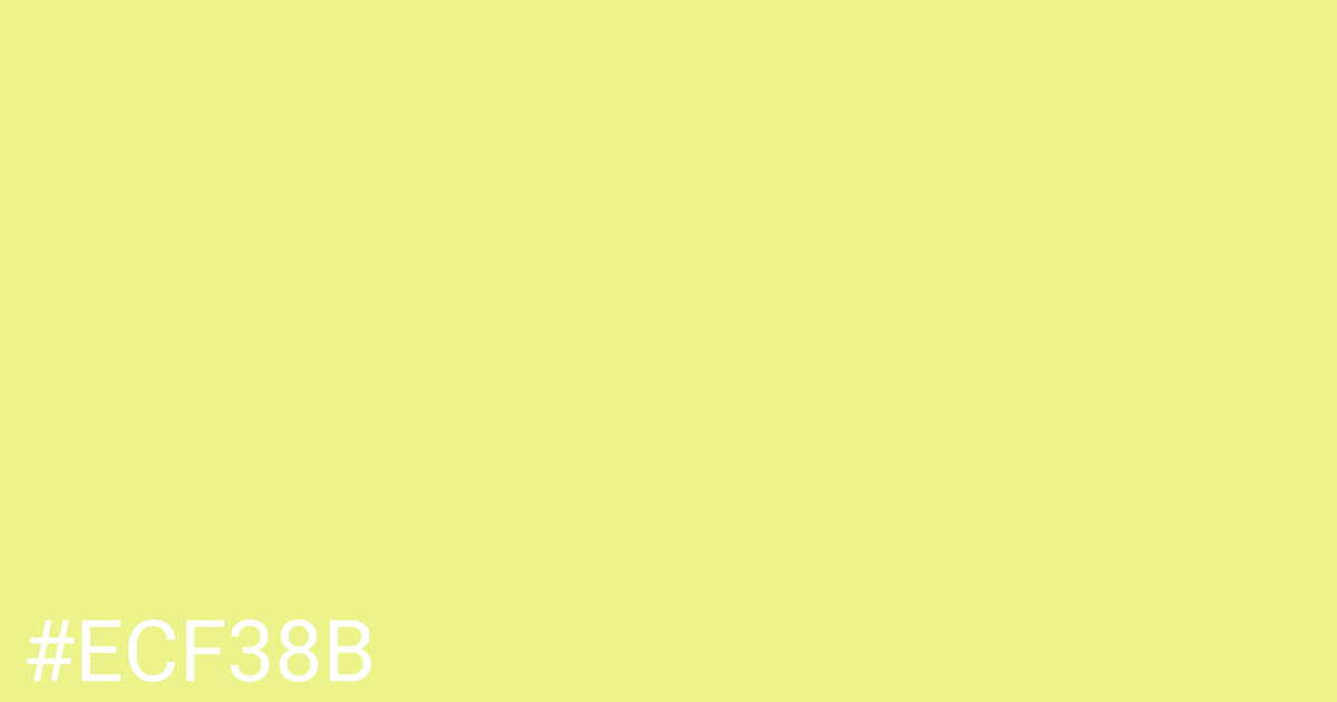 Hex color #ecf38b graphic