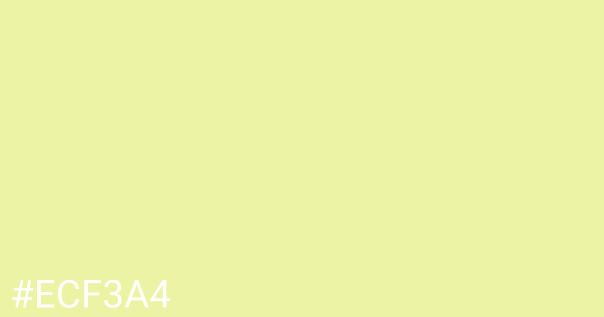 Hex color #ecf3a4 graphic