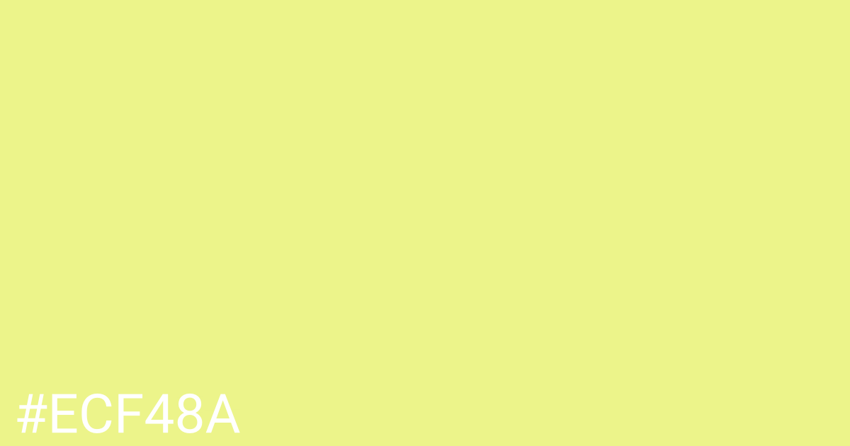 Hex color #ecf48a graphic