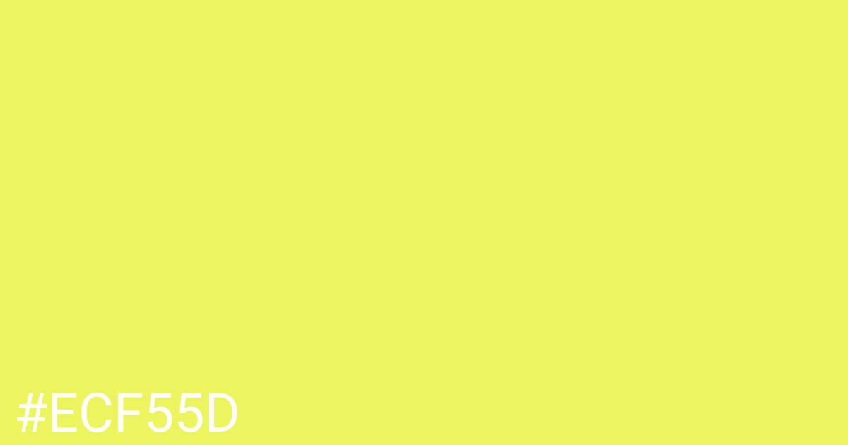 Hex color #ecf55d graphic